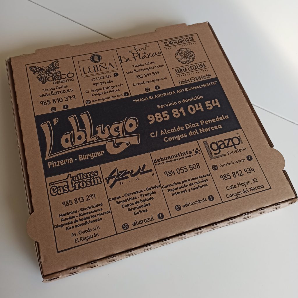 Caja de pizza Pon&pon